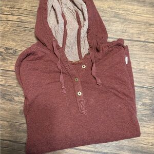 Carhartt Maroon Hooded Sweatshirt